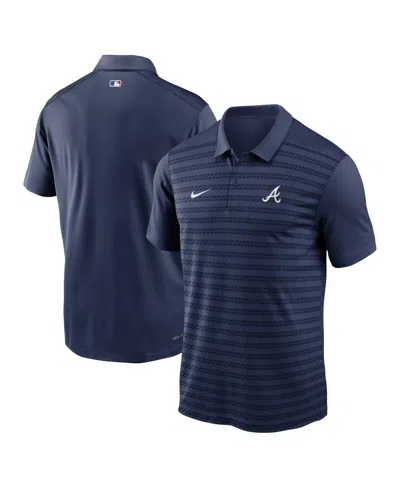 NIKE MEN'S NAVY ATLANTA BRAVES AUTHENTIC COLLECTION VICTORY PERFORMANCE POLO SHIRT