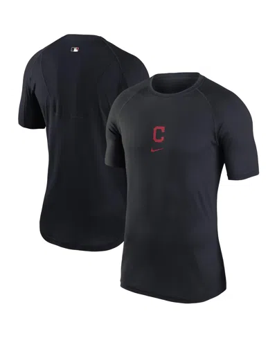 NIKE MEN'S NAVY CLEVELAND INDIANS AUTHENTIC COLLECTION BASE LAYER T-SHIRT