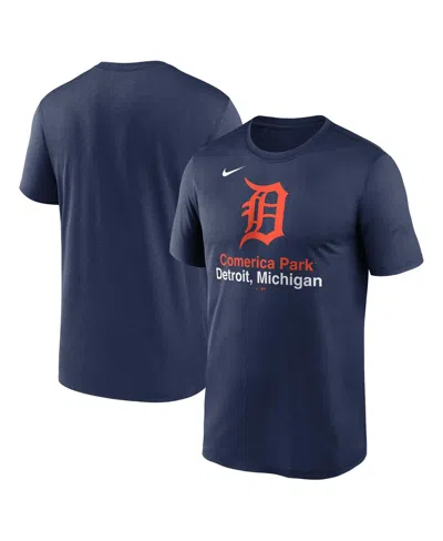 NIKE MEN'S NAVY DETROIT TIGERS STADIUM LEGEND PERFORMANCE T-SHIRT