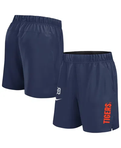 NIKE MEN'S NAVY DETROIT TIGERS WOVEN VICTORY PERFORMANCE SHORTS