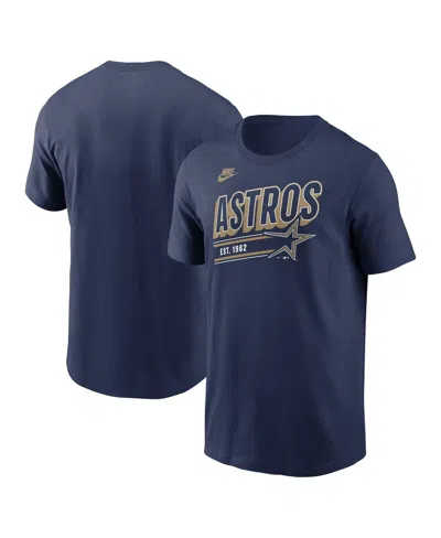 NIKE MEN'S NAVY HOUSTON ASTROS COOPERSTOWN COLLECTION RETRO T-SHIRT