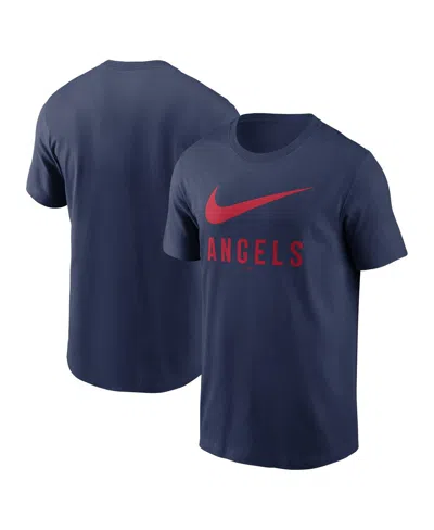 NIKE MEN'S NAVY LOS ANGELES ANGELS SWOOSH T-SHIRT