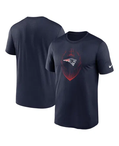 NIKE MEN'S NAVY NEW ENGLAND PATRIOTS PRIMETIME LEGEND ICON PERFORMANCE T-SHIRT