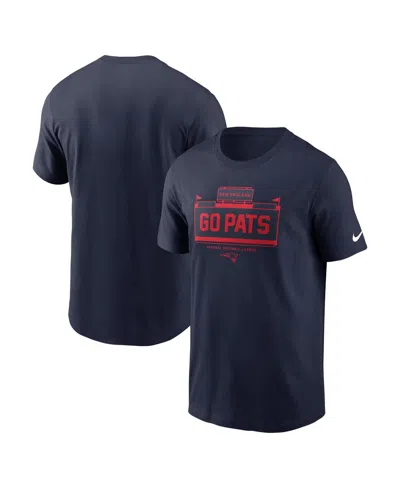 NIKE MEN'S NAVY NEW ENGLAND PATRIOTS PRIMETIME LOCAL ESSENTIAL T-SHIRT