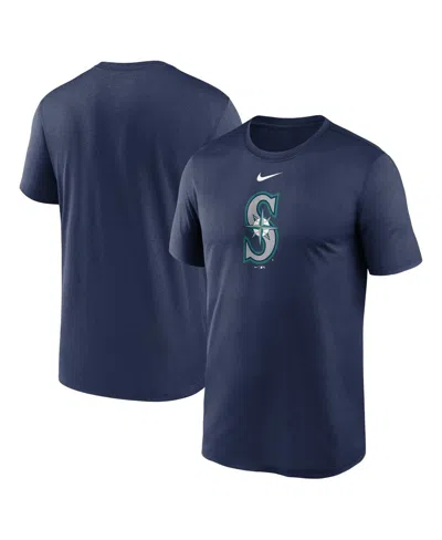 NIKE MEN'S NAVY SEATTLE MARINERS LEGEND FUSE LARGE LOGO PERFORMANCE T-SHIRT