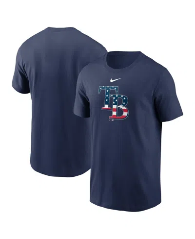 NIKE MEN'S NAVY TAMPA BAY RAYS AMERICANA T-SHIRT