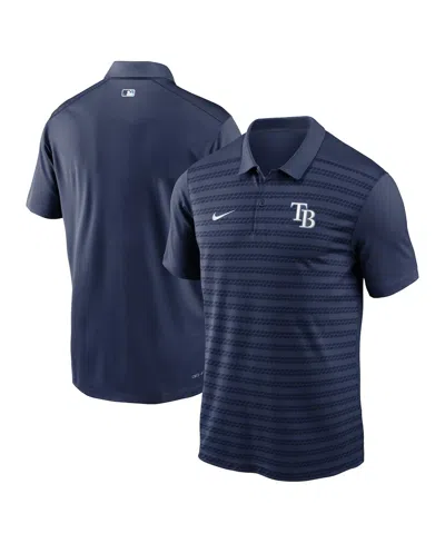 NIKE MEN'S NAVY TAMPA BAY RAYS AUTHENTIC COLLECTION VICTORY PERFORMANCE POLO SHIRT
