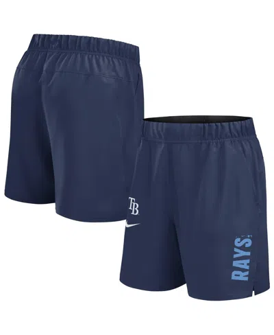 NIKE MEN'S NAVY TAMPA BAY RAYS WOVEN VICTORY PERFORMANCE SHORTS