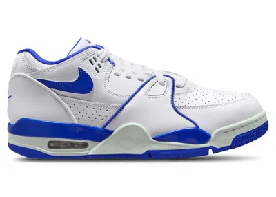 NIKE MEN'S NIKE AIR FLIGHT '89 LOW SNEAKERS IN SUMMIT IN WHITE/HYPER ROYAL/SUMMIT WHITE