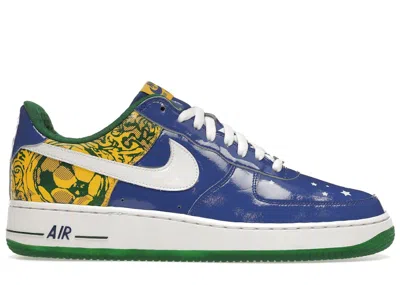 NIKE MEN'S NIKE AIR FORCE 1 LOW RONALDINHO SNEAKERS IN VARSITY ROYAL/WHITE/VARSITY MAIZE