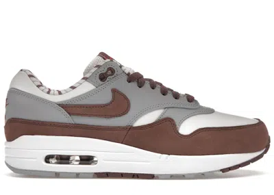 NIKE MEN'S NIKE AIR MAX 1 PREMIUM SHIMA SHIMA (2023) SNEAKERS IN SUMMIT WHITE/PLUM ECLIPSE/WOLF GREY