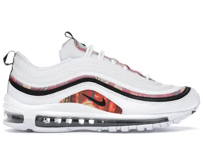 NIKE MEN'S NIKE AIR MAX 97 VINTAGE MOSAIC SNEAKERS IN WHITE