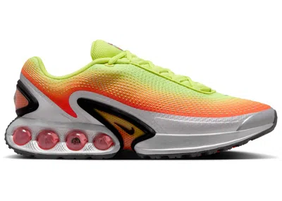 NIKE MEN'S NIKE AIR MAX DN SE SNEAKERS IN CYBER/BLACK/BRIGHT CRIMSON