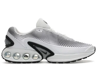 NIKE MEN'S NIKE AIR MAX DN SNEAKERS IN WHITE/PHOTON DUST/METALLIC SILVER