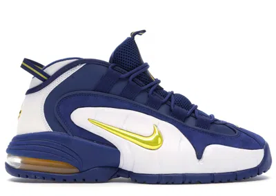 NIKE MEN'S NIKE AIR MAX PENNY WARRIORS SNEAKERS IN DEEP ROYAL/AMARILLO/WHITE