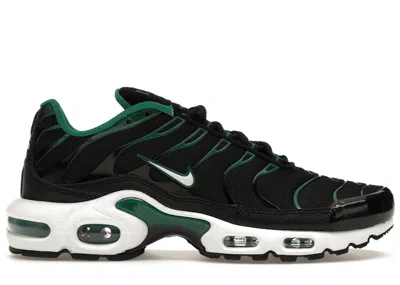 NIKE MEN'S NIKE AIR MAX PLUS SNEAKERS IN BLACK/MALACHITE/GUM LIGHT BROWN