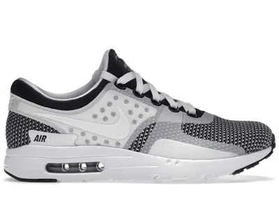 NIKE MEN'S NIKE AIR MAX ZERO SNEAKERS IN BLACK/WHITE/WOLF GREY