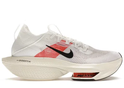 NIKE MEN'S NIKE AIR ZOOM ALPHAFLY NEXT% 2 EK ELIUD KIPCHOGE PARIS 5K SNEAKERS IN WHITE/CHILE RED/COCONUT 