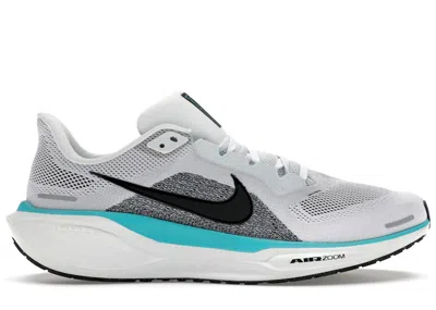 NIKE MEN'S NIKE AIR ZOOM PEGASUS 41 SNEAKERS IN WHITE/DUSTY CACTUS/GLACIER BLUE