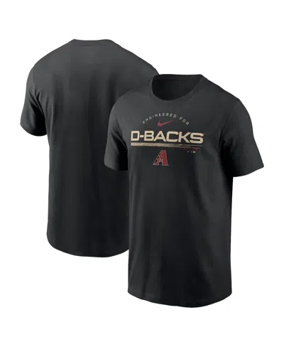 NIKE MEN'S NIKE BLACK ARIZONA DIAMONDBACKS TEAM ENGINEERED PERFORMANCE T-SHIRT