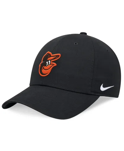 NIKE MEN'S NIKE BLACK BALTIMORE ORIOLES EVERGREEN CLUB ADJUSTABLE HAT