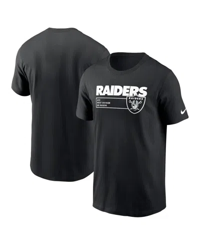 NIKE MEN'S NIKE BLACK LAS VEGAS RAIDERS DIVISION ESSENTIAL T-SHIRT