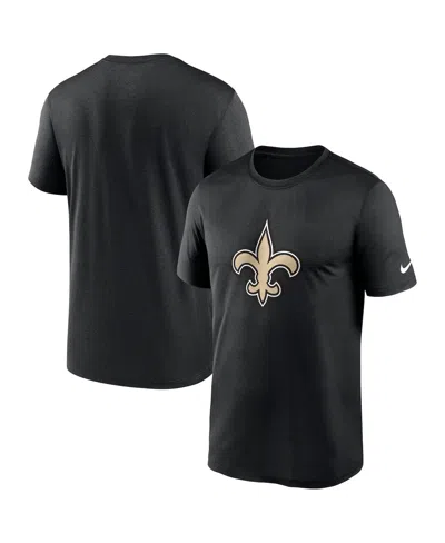 NIKE MEN'S NIKE BLACK NEW ORLEANS SAINTS LEGEND LOGO PERFORMANCE T-SHIRT
