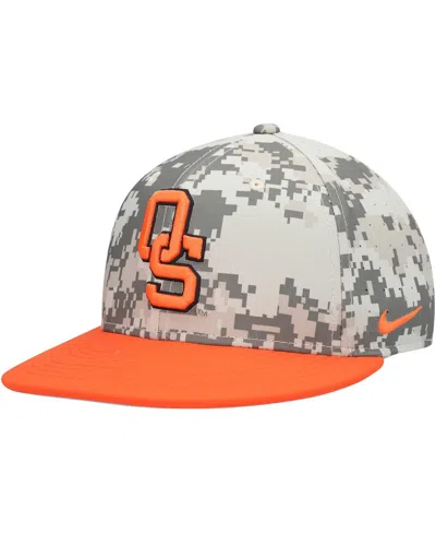 NIKE MEN'S NIKE CAMO OKLAHOMA STATE COWBOYS AERO TRUE BASEBALL PERFORMANCE FITTED HAT