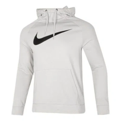 NIKE Men's Nike Casual Sports Logo Hooded Breathable Pullover White