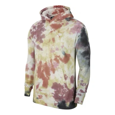 NIKE Men's Nike Chest Small Logo Tie Dye Loose Colorblock