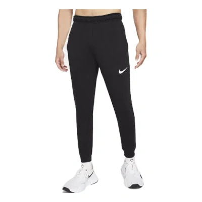 NIKE Men's Nike Dri-fit Solid Color Casual Training Sports Pants/Trousers/Joggers Black