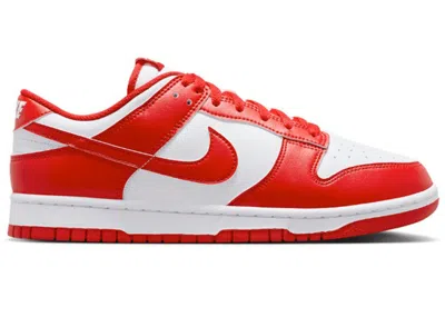 NIKE MEN'S NIKE DUNK LOW ST. JOHNS (2025) SNEAKERS IN WHITE/UNIVERSITY RED
