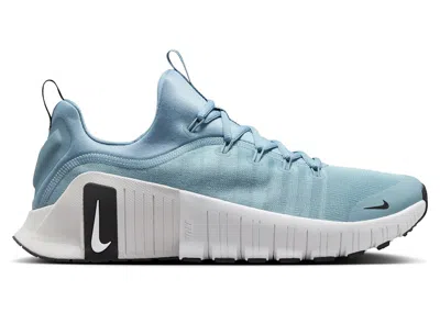 NIKE MEN'S NIKE FREE METCON 6 WHITE SNEAKERS IN DENIM TURQUOISE/BLACK/VAST GREY