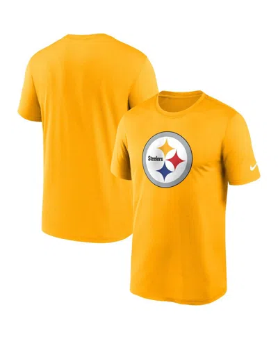 NIKE MEN'S NIKE GOLD PITTSBURGH STEELERS LEGEND LOGO PERFORMANCE T-SHIRT