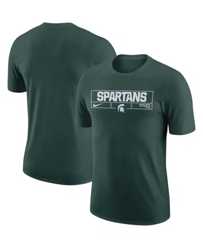 NIKE MEN'S NIKE GREEN MICHIGAN STATE SPARTANS WORDMARK STADIUM T-SHIRT