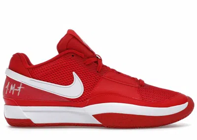 NIKE MEN'S NIKE JA 1 TB SNEAKERS IN UNIVERSITY RED/WHITE