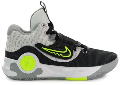 NIKE MEN'S NIKE KD TREY 5 X VOLT SNEAKERS IN WHITE/BLACK/WOLF GREY