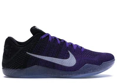 NIKE MEN'S NIKE KOBE 11 ELITE LOW EULOGY SNEAKERS IN HYPER GRAPE/WHITE/BLACK