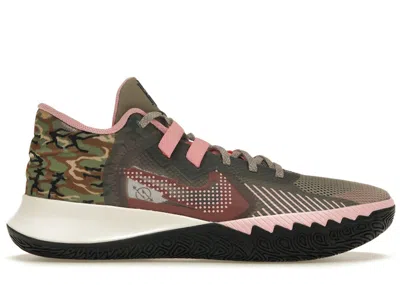 NIKE MEN'S NIKE KYRIE FLYTRAP V PINK GAZE SNEAKERS IN MOON FOSSIL/MEDIUM SOFT PINK/SAIL