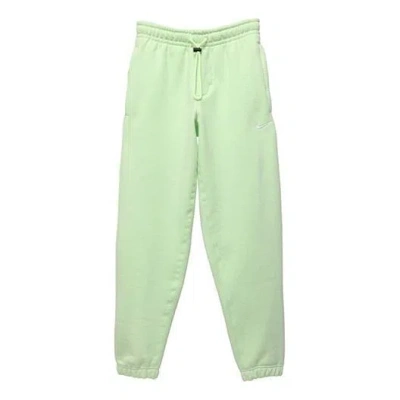 NIKE Men's Nike Lab Collection Embroidered Logo Solid Color Fleece Lined Sports Bundle Feet Green Pants