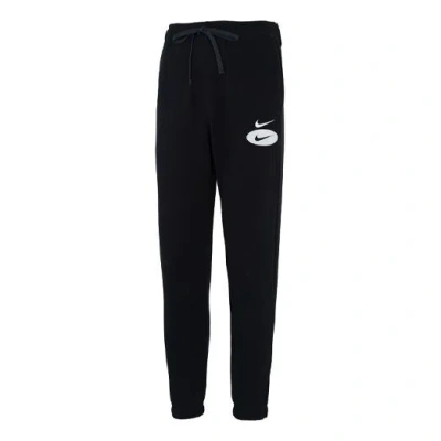 NIKE Men's Nike Logo Embroidered Training Bundle Feet Sports Pants/Trousers/Joggers Autumn Black