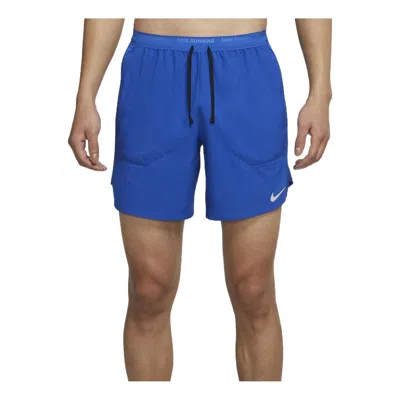 NIKE Men's Nike Logo Printing Solid Color Casual Shorts Game Sapphire