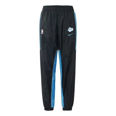 NIKE Men's Nike Los Angeles Lakers Colorblock Sports Training Knit Long Pants/Trousers Autumn Black