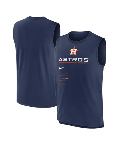 NIKE MEN'S NIKE NAVY HOUSTON ASTROS EXCEED PERFORMANCE TANK TOP