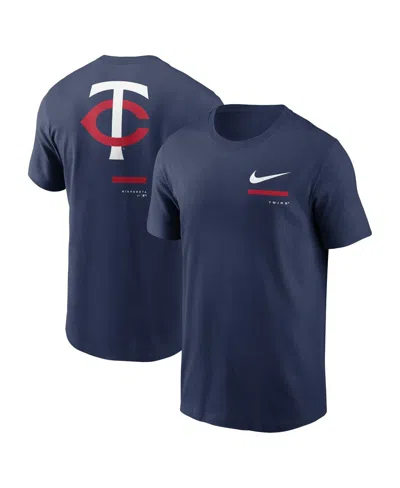 NIKE MEN'S NIKE NAVY MINNESOTA TWINS OVER THE SHOULDER T-SHIRT
