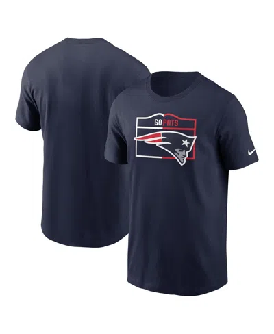 NIKE MEN'S NIKE NAVY NEW ENGLAND PATRIOTS ESSENTIAL LOCAL PHRASE T-SHIRT