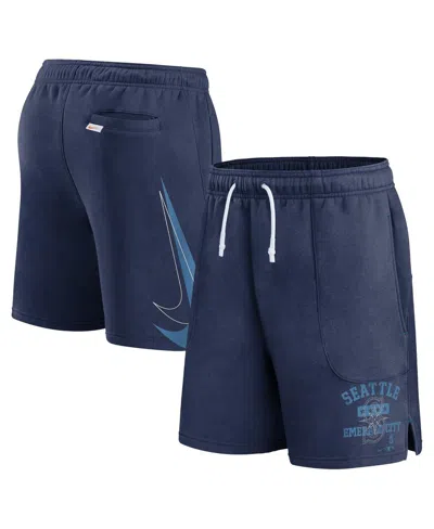 NIKE MEN'S NIKE NAVY SEATTLE MARINERS STATEMENT BALL GAME SHORTS