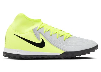 NIKE MEN'S NIKE PHANTOM LUNA 2 ACADEMY TF SNEAKERS IN METALLIC SILVER/VOLT/BLACK