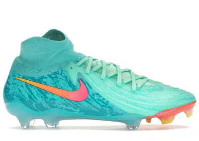 NIKE MEN'S NIKE PHANTOM LUNA 2 ELITE LV8 FG VORTEX PACK SNEAKERS IN GREEN GLOW/BLACK