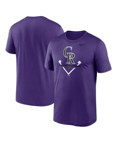 NIKE MEN'S NIKE PURPLE COLORADO ROCKIES ICON LEGEND PERFORMANCE T-SHIRT